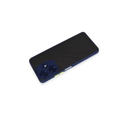 İnfinix Hot 30 4G Kılıf Montreal Silikon Kapak - Lacivert