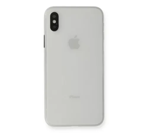 Apple iPhone XS Max Kılıf PP Ultra İnce Kapak - Beyaz
