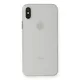 Apple iPhone XS Max Kılıf PP Ultra İnce Kapak - Beyaz