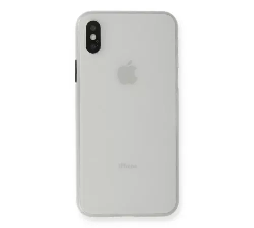 Apple iPhone XS Max Kılıf PP Ultra İnce Kapak - Beyaz
