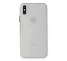 Apple iPhone XS Max Kılıf PP Ultra İnce Kapak - Beyaz
