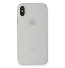 Apple iPhone XS Max Kılıf PP Ultra İnce Kapak - Beyaz