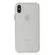Apple iPhone XS Max Kılıf PP Ultra İnce Kapak - Beyaz