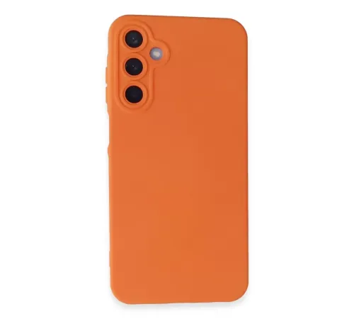 Samsung Galaxy A25 5G Kılıf Nano içi Kadife Silikon - Turuncu