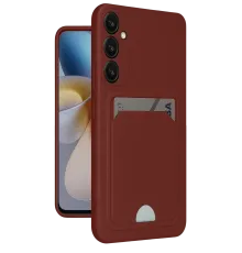 Samsung Galaxy A26 Kılıf Kelvin Kartvizitli Silikon - Bordo