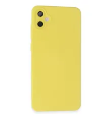 Samsung Galaxy A05 Kılıf Nano içi Kadife Silikon - Sarı