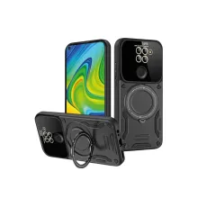 Xiaomi Redmi Note 9 Joy Lens Standlı Kapak - Siyah