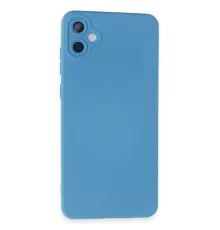 Samsung Galaxy A05 Kılıf Nano içi Kadife Silikon - Mavi