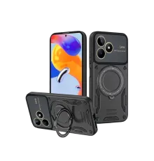Realme C53 Kılıf Joy Lens Standlı Kapak - Siyah