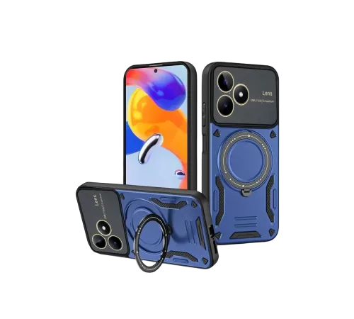 Realme C53 Kılıf Joy Lens Standlı Kapak - Lacivert