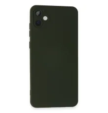 Samsung Galaxy A05 Kılıf Nano içi Kadife Silikon - Koyu Yeşil