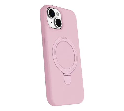 Apple iPhone 15 Plus Regal Magsafe Standlı Kapak - Açık Pembe