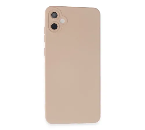 Samsung Galaxy A05 Kılıf Nano içi Kadife Silikon - Pudra