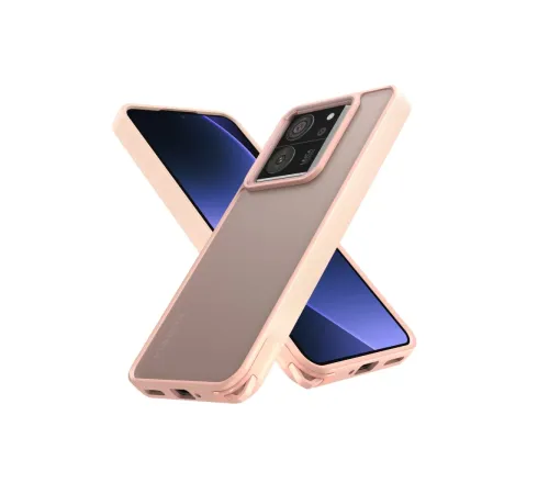 Xiaomi Mi 13T Kılıf Elegant Kapak - Pudra