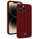 Apple iPhone 15 Pro Max Kılıf Kelvin Kartvizitli Silikon - Bordo