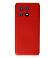 Xiaomi Poco X6 Pro Kılıf Nano içi Kadife Silikon - Kırmızı