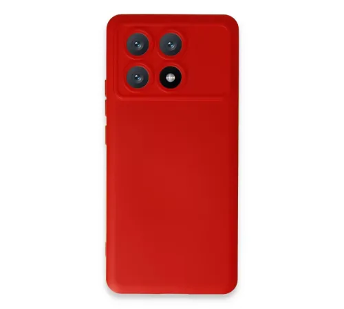 Xiaomi Poco X6 Pro Kılıf Nano içi Kadife Silikon - Kırmızı