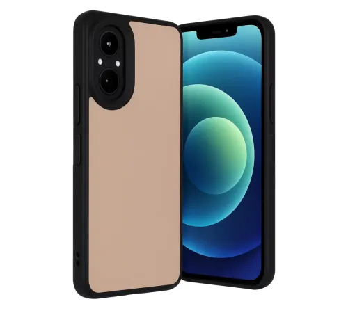 Realme 12 Lite Kılıf Aras Deri Kapak - Pudra