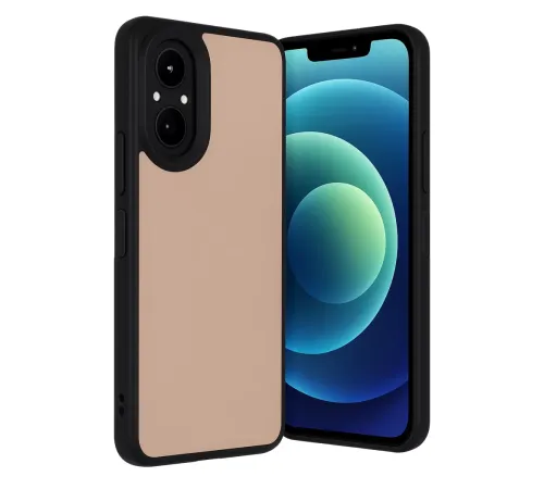 Realme 12 Lite Kılıf Aras Deri Kapak - Pudra