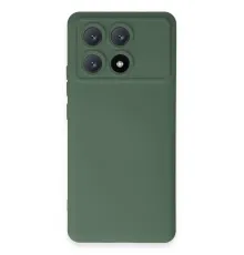 Xiaomi Poco X6 Pro Kılıf Nano içi Kadife Silikon - Koyu Yeşil