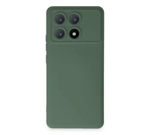 Xiaomi Poco X6 Pro Kılıf Nano içi Kadife Silikon - Koyu Yeşil