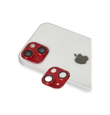 Apple iPhone 13 Pers Alüminyum Kamera Lens - Kırmızı