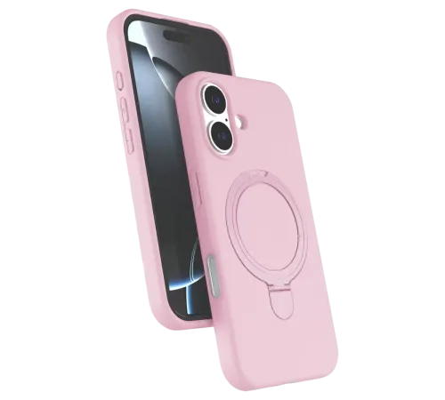 Apple iPhone 17 Regal Magsafe Standlı Kapak - Açık Pembe