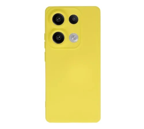 Xiaomi Redmi Note 13 4G Kılıf Nano içi Kadife Silikon - Sarı