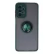 Samsung Galaxy A23 4G Kılıf Montreal Yüzüklü Silikon Kapak - Yeşil