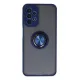 Samsung Galaxy A23 4G Kılıf Montreal Yüzüklü Silikon Kapak - Lacivert