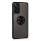 Xiaomi Redmi Note 11 Pro Kılıf Montreal Yüzüklü Silikon Kapak - Siyah