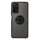 Xiaomi Redmi Note 11 Pro Kılıf Montreal Yüzüklü Silikon Kapak - Siyah
