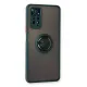 Xiaomi Redmi Note 11 Pro Kılıf Montreal Yüzüklü Silikon Kapak - Yeşil