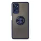 Xiaomi Redmi Note 11 Pro Kılıf Montreal Yüzüklü Silikon Kapak - Lacivert