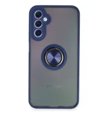 Samsung Galaxy A24 4G Kılıf Montreal Yüzüklü Silikon Kapak - Lacivert