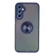 Samsung Galaxy A24 4G Kılıf Montreal Yüzüklü Silikon Kapak - Lacivert