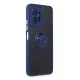 Xiaomi Redmi Note 12 4G Kılıf Montreal Yüzüklü Silikon Kapak - Lacivert