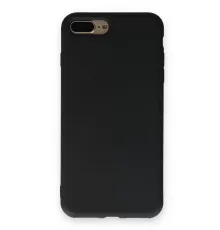 Apple iPhone 7 Plus Kılıf Nano içi Kadife Silikon - Siyah