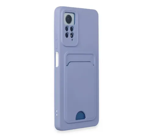 Xiaomi Redmi Note 11 Pro Kılıf Kelvin Kartvizitli Silikon - Lila
