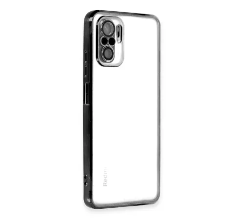 Redmi Note 10 Kılıf Lensli Silikon - Siyah