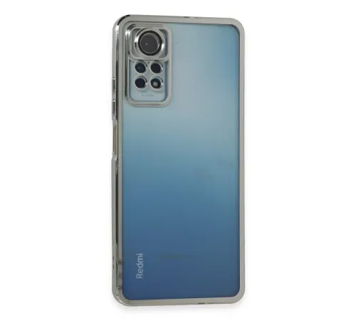 Redmi Note 11 Pro Kılıf Lensli Silikon - Gümüş