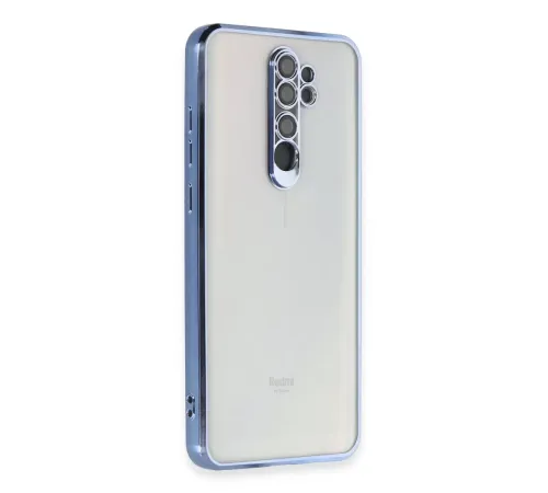 Redmi Note 8 Pro Kılıf Lensli Silikon - Açık Mavi