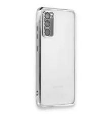 Samsung Galaxy S20 FE Kılıf Lensli Silikon - Gümüş