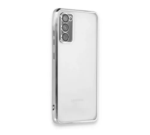 Samsung Galaxy S20 FE Kılıf Lensli Silikon - Gümüş