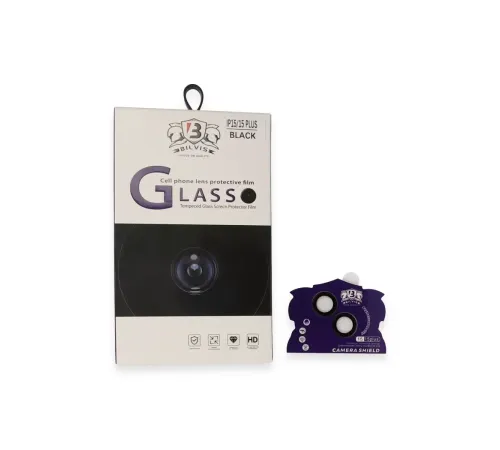 Apple iPhone 15 Bilvis Titan Kamera Lens - Siyah