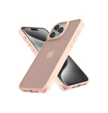 Apple iPhone 13 Pro Max Kılıf Elegant Kapak - Pudra