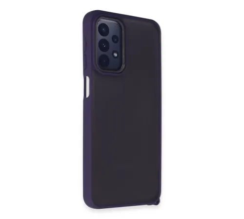 Samsung Galaxy A23 4G Kılıf Elegant Kapak - Derin Mor