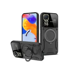 Redmi Note 12 Pro 4G Kılıf Joy Lens Standlı Kapak - Siyah