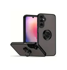 Samsung Galaxy A16 5G Kılıf Montreal Yüzüklü Silikon Kapak - Siyah