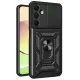 Samsung Galaxy A26 Kılıf Pars Lens Yüzüklü Silikon - Siyah